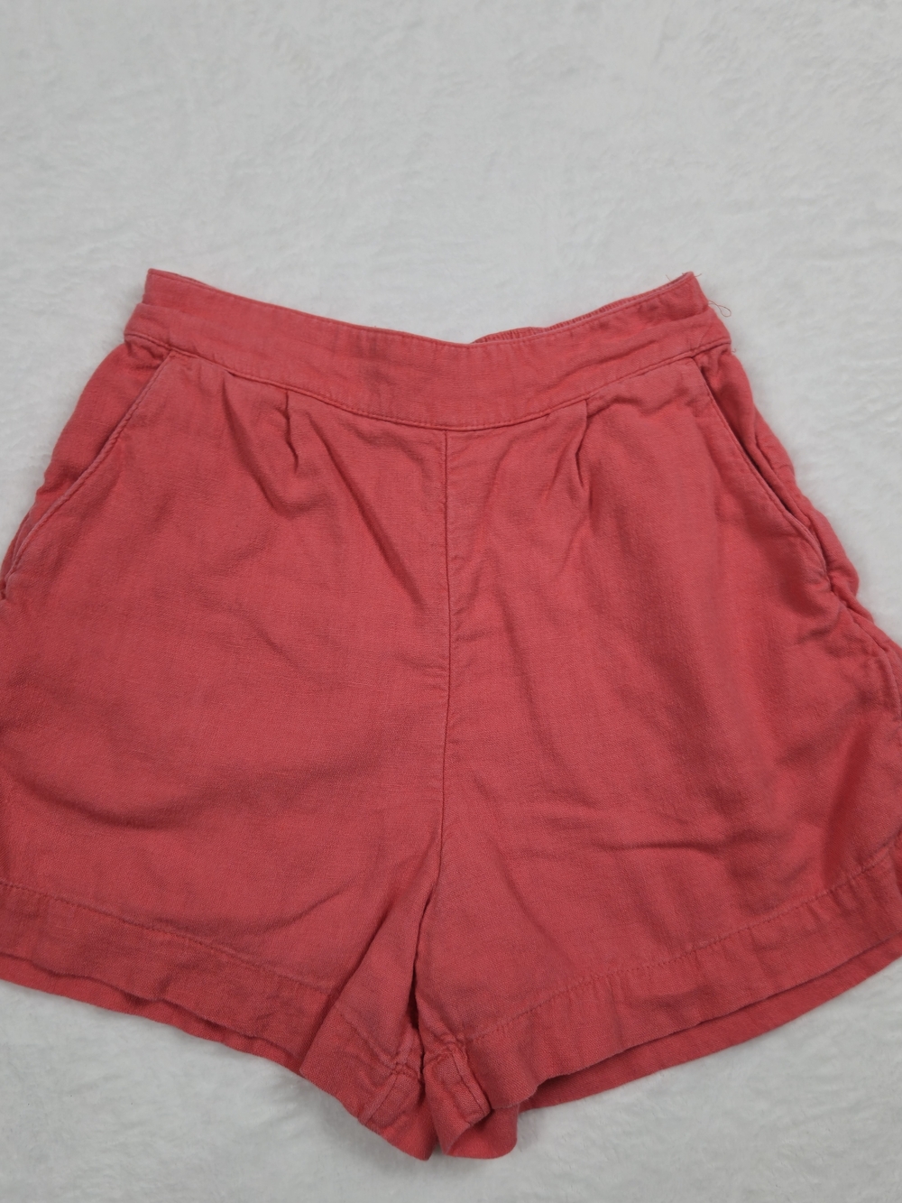 Abercrombie & Fitch Coral-Pink High Waist Shorts
